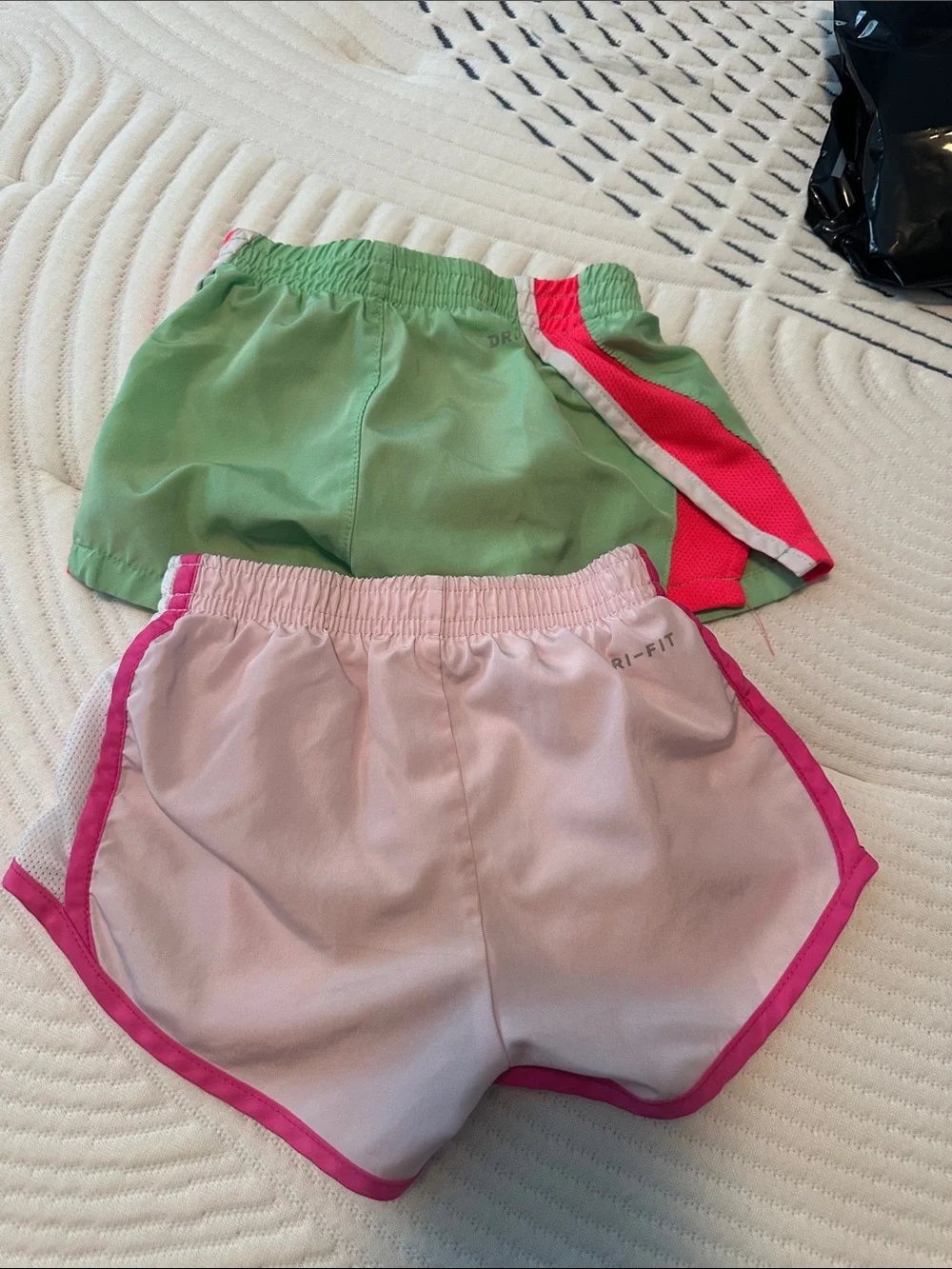Nike Toddler Girl Athletic Shorts - Pink and Green